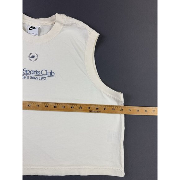 Nike Y2K Sports Club Just Do It Crop Top Sports Gym Yoga 2XL Womens Tank - Picture 5 of 6